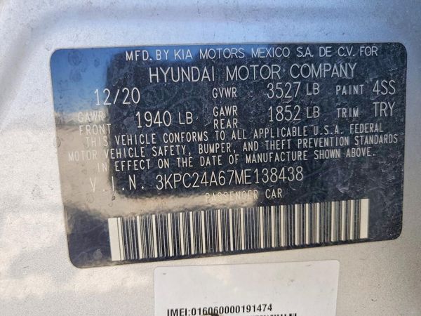 2021 HYUNDAI ACCENT SE & SEL