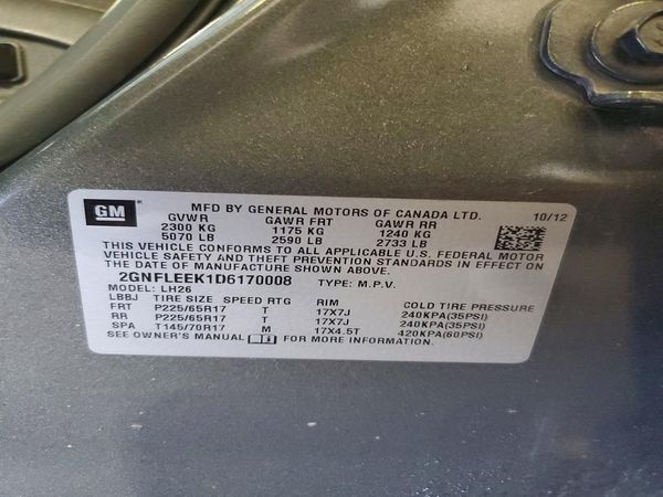 2013 CHEVROLET EQUINOX 1LT