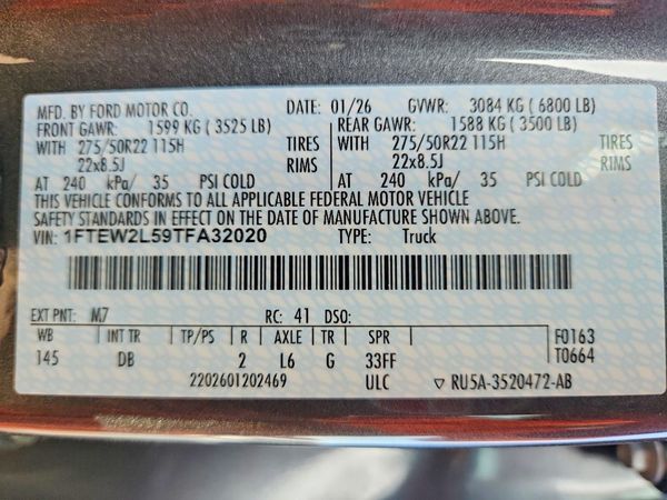 2026 FORD F150