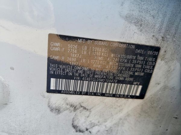 2021 SUBARU OUTBACK