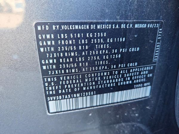 2022 VOLKSWAGEN TIGUAN