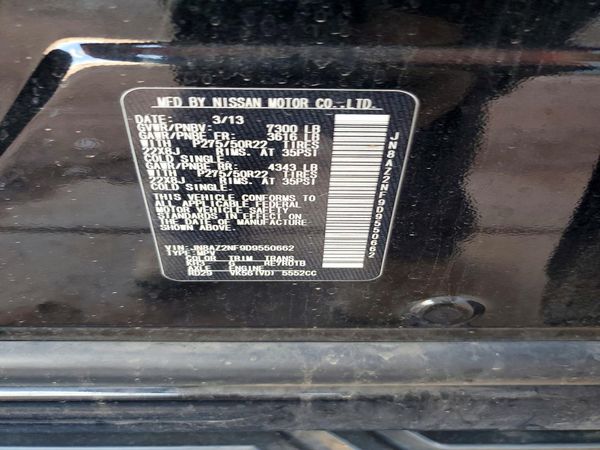 2013 INFINITI QX56 — VINS
