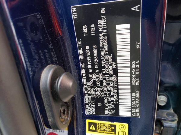2015 TOYOTA HIGHLANDER Base/Hybrid