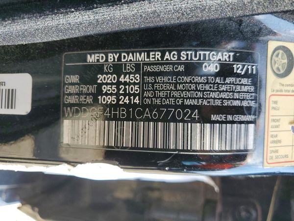2012 MERCEDES-BENZ C