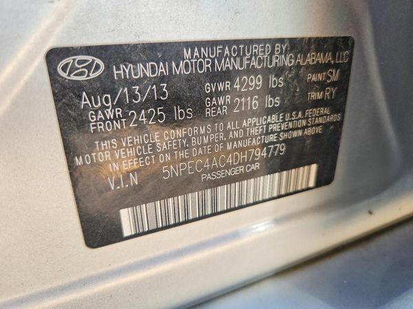 2013 HYUNDAI SONATA
