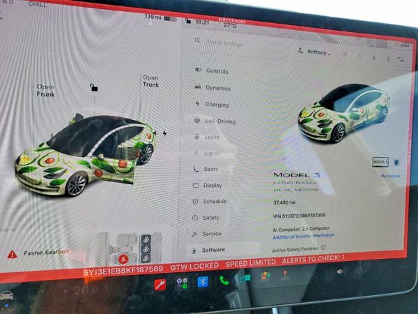 2019 TESLA MODEL 3