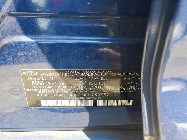 2019 HYUNDAI SONATA
