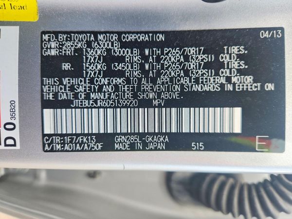 2013 TOYOTA 4RUNNER