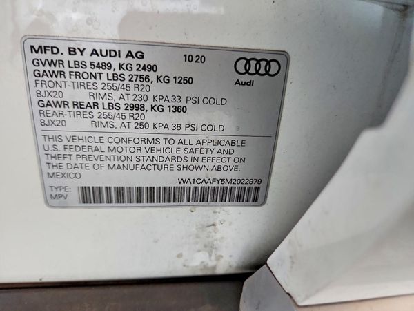 2021 AUDI Q5