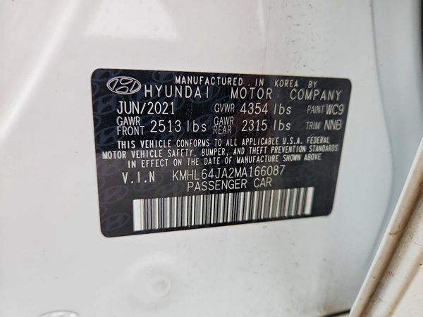 2021 HYUNDAI SONATA