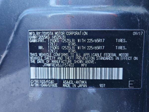 2018 TOYOTA RAV4 Adventure/XLE
