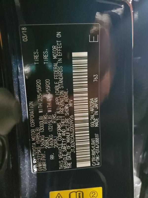 2018 LEXUS RX