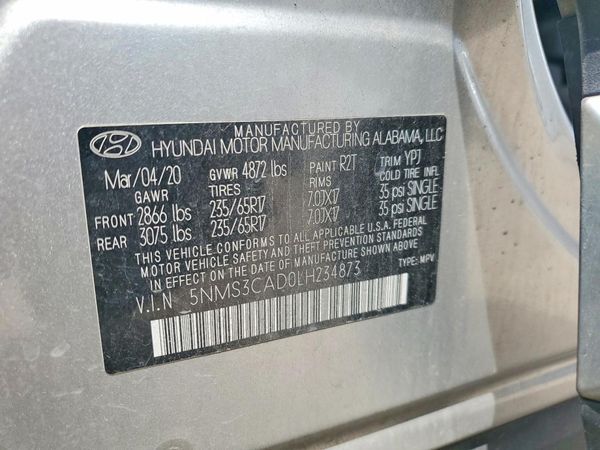 2020 HYUNDAI SANTA FE