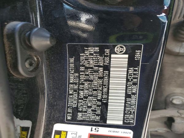 2018 TOYOTA CAMRY