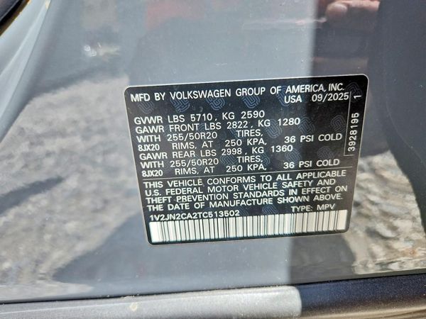 2026 VOLKSWAGEN ATLAS