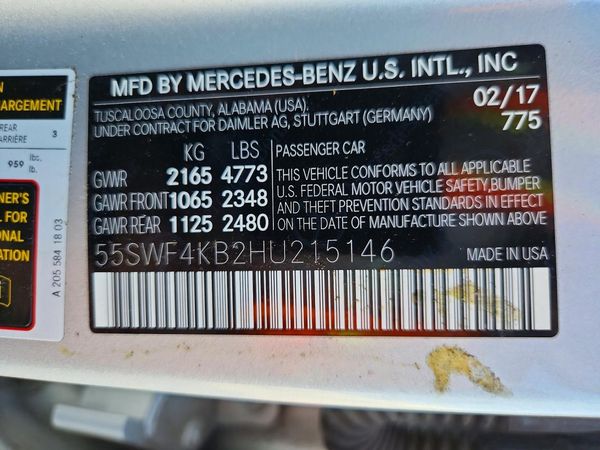 2017 MERCEDES-BENZ C