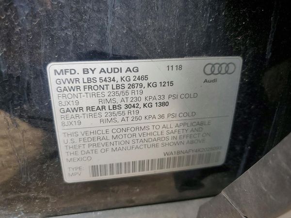 2019 AUDI Q5 quattro Premium Plus