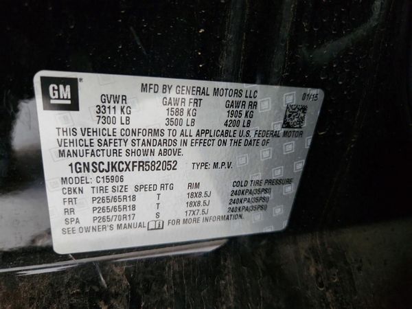 2015 CHEVROLET SUBURBAN LT