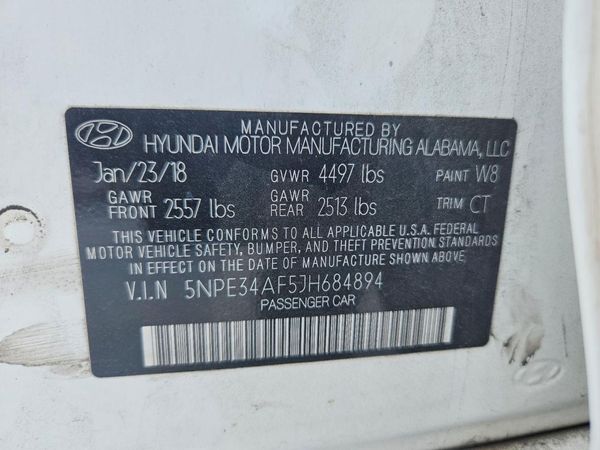 2018 HYUNDAI SONATA