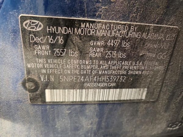 2017 HYUNDAI SONATA