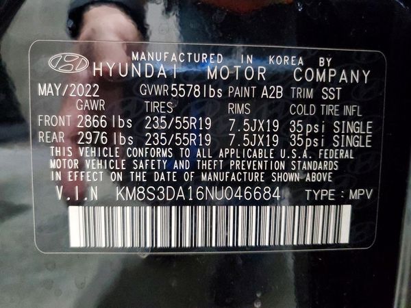 2022 HYUNDAI SANTA FE SEL Premium