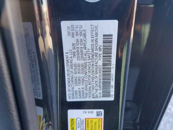 2025 HONDA CRV Sport-L — VINS