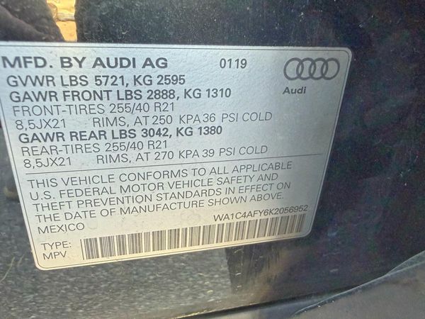 2019 AUDI SQ5 quattro Prestige