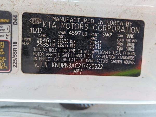 2018 KIA SPORTAGE QL