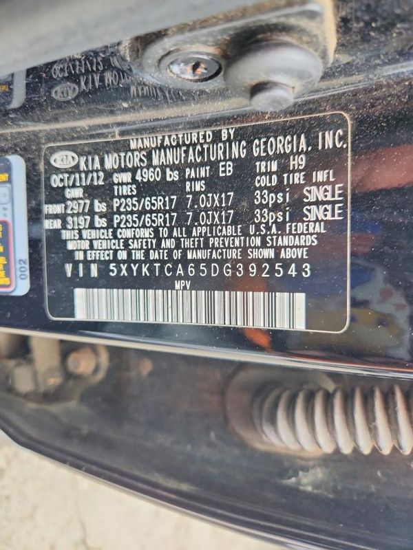 2013 KIA SORENTO Base / LX