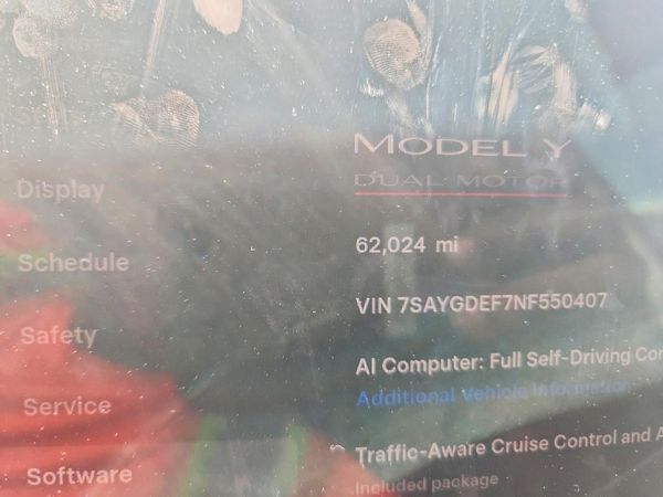 2022 TESLA MODEL Y — ODOM