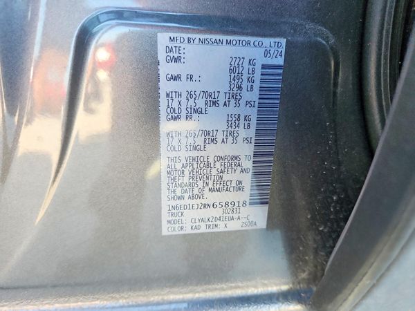 2024 NISSAN FRONTIER