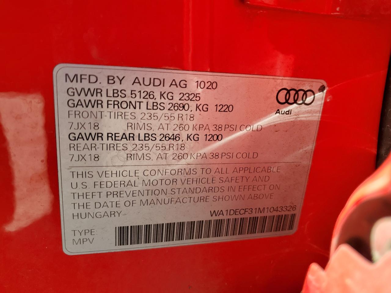 2021 AUDI Q3