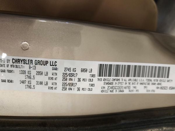 2014 DODGE GRAND CARAVAN SXT