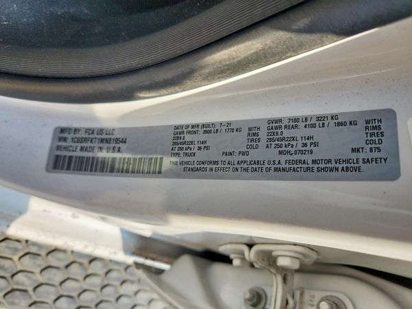 2021 RAM 1500