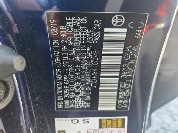 2020 TOYOTA COROLLA