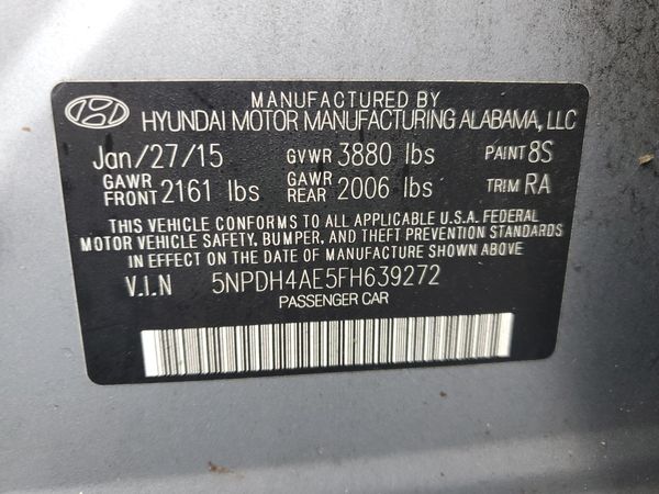 2015 HYUNDAI ELANTRA