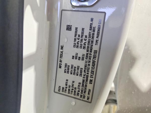 2024 TESLA MODEL 3