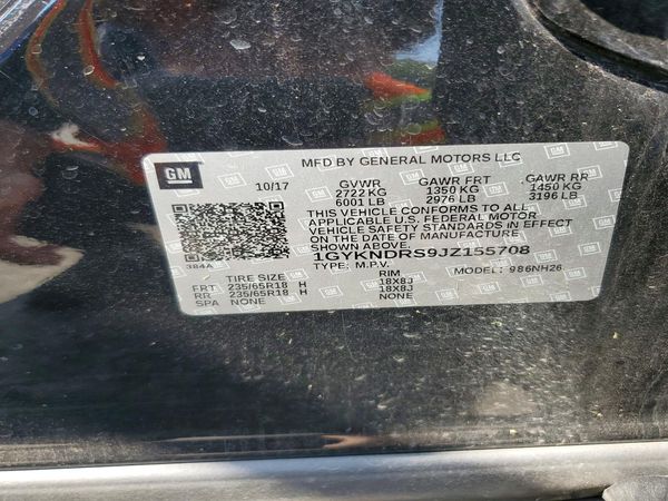 2018 CADILLAC XT5