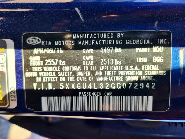 2016 KIA OPTIMA