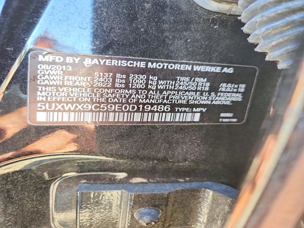 2014 BMW X3 xDrive28i — VINS