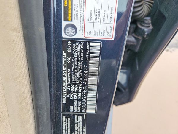 2015 MERCEDES-BENZ S S550