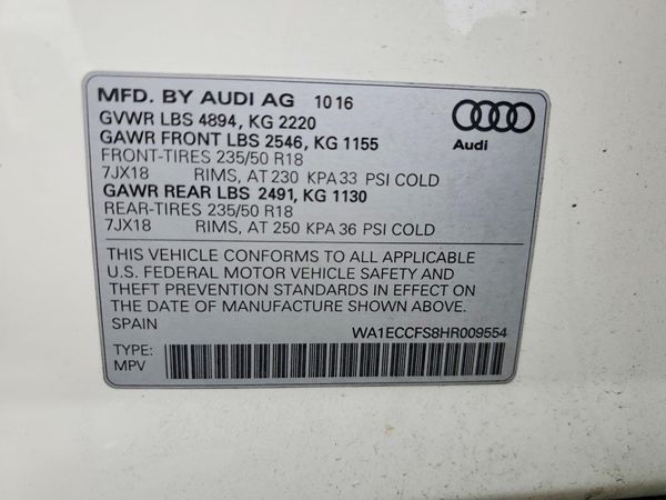 2017 AUDI Q3