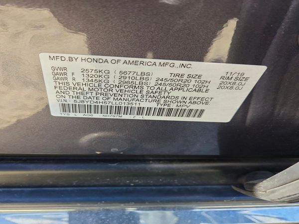 2020 ACURA MDX