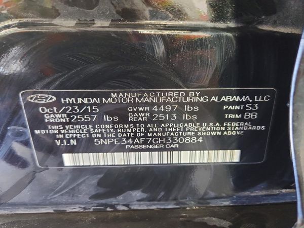 2016 HYUNDAI SONATA