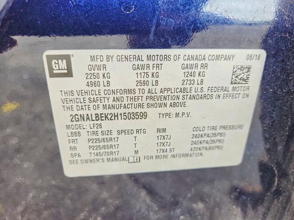 2017 CHEVROLET EQUINOX LS