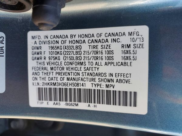 2014 HONDA CRV LX