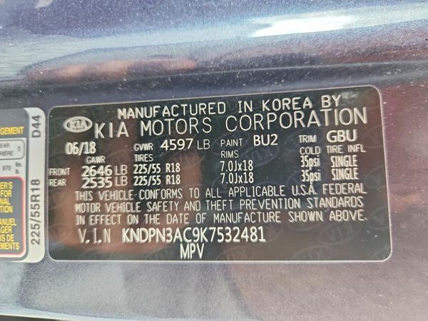 2019 KIA SPORTAGE