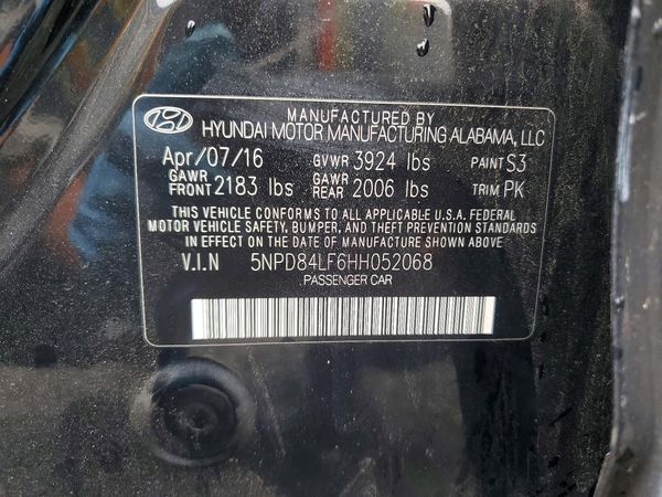 2017 HYUNDAI ELANTRA