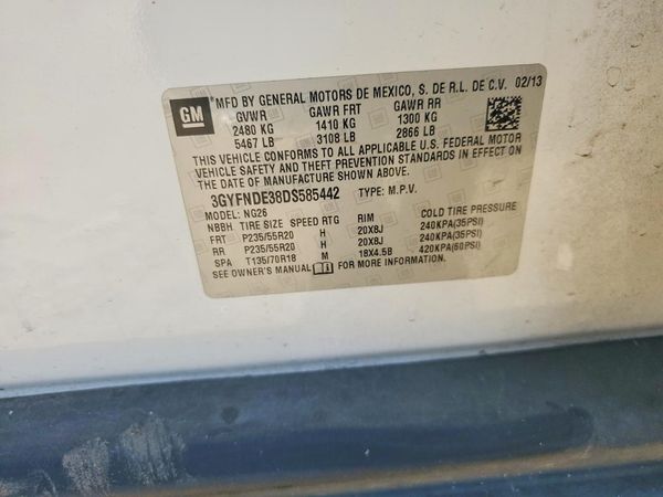 2013 CADILLAC SRX Performance