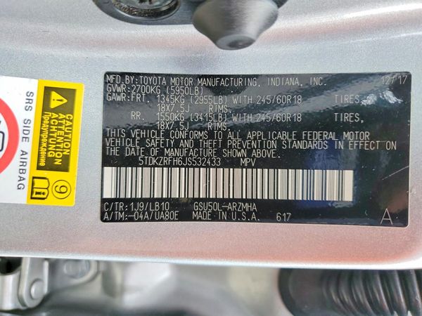 2018 TOYOTA HIGHLANDER